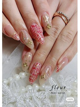 フルール(fleur)/ツイードネイル