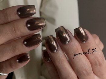 ブラウンミラーネイル