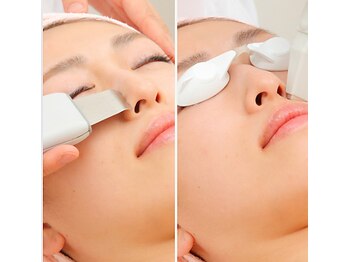 フルリールの写真/【毛穴汚れ×顔毛：韓国水光肌ケア】毛穴超音波洗浄＋全顔脱毛 17050円→11000円