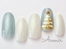 クリスマススノーネイル