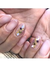 トータルサロン 白べぇーっ プラス/エアジェルハイライトネイル