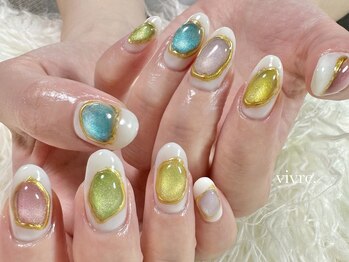 ジュエリーネイル/ミラーアート