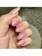 ローザネイル(Rosa Nail)/うるつや縦グラデーション