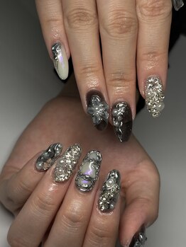 エクアネイルズ(Akuwa nails)/スカルプ◆150分アートやり放題