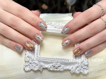 ウェーブネイルサロン'('Wave Nail salon)/持ち込みデザイン/フィルイン