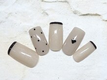 アルセア 上野御徒町店(Alcea)/ホログラムネイル　フレンチ