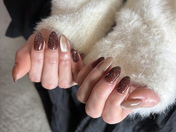 エイチビーケイヘアーデザイン アイ ネイル(HbK hair design eye nail)/マグネットネイル