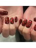 【HAND】ハートホロ埋め込みnail ¥8,800