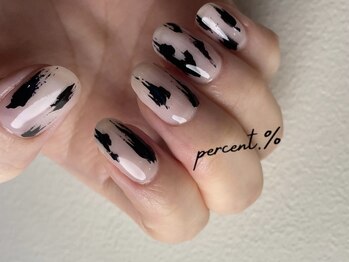 塗りかけネイル