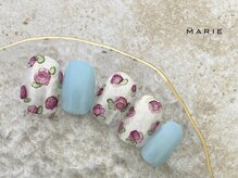ザ マリー 三条店(THE MARIE)/5)8000円 フラワーネイル 0508e