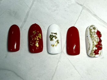 成人式ネイル/着物ネイル