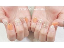 トロピカル(TROPICAL)/ぷっくりフラワーネイル