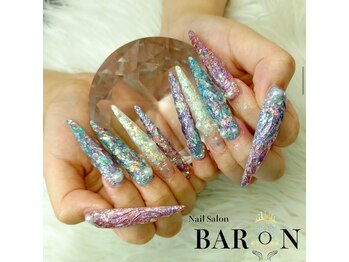 バロン 池袋店(BARON)/ギラギララメ☆ぷっくりデザイン