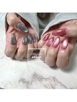 エリー(ellie)/マグネットちぐはぐネイル