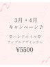 【3.4月キャンペーン♪】ハンドネイル　サンプルデザイン¥5500