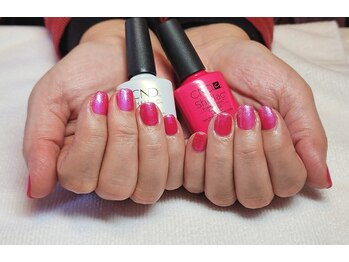 ピンク×きらきらラメグラ