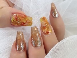 秋ネイル定額デザイン