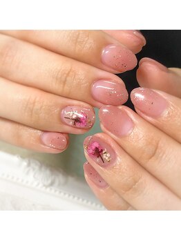 アートルーム チャチャ(artroom chacha)/☆手作り押し花ネイル☆