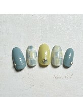 ナナネイル(Nana.Nail)/爽やかチェックネイル