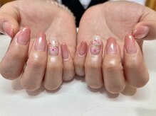 イーストハムアネーロネイル(EAST HAM anello nail)/春/お花/ピンク/オフィス/