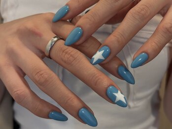 ゆびノさき オモテサンドウ(ゆびノさき+omotesando)/青と星