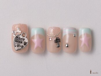 Y2Kパーツ星フレンチ¥11500