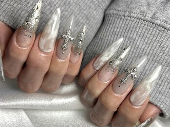 ネフェル(Nefel)の写真/【長さ出し×トレンドアート】Gel-X(ジェルチップ)でやりたかったあのデザインも自由自在♪