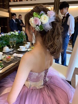 トータルビューティー メルシームーン(Merci Moon)/お客様の挙式の様子♪