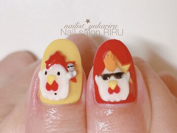 リル(RIRU)/キャラクターネイル/3Dネイル