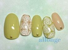 アロンジェ 甲府中央店/薔薇ネイル★