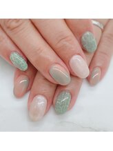 ネイルサロン エーナイン ザ ビッグ豊平店/持ち込みデザイン