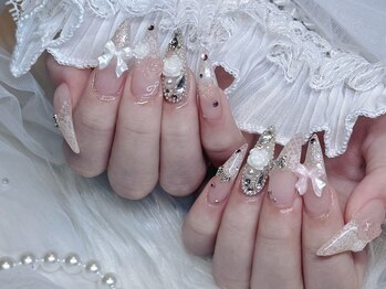 モカ 心斎橋(moca by Lee)/【Nanako】リボンネイル