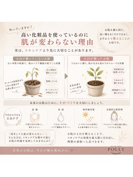 ポリー(Polly)/お肌に変化を感じられない