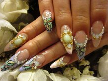 リングアリング(Ring a Ring)/手描きお花ネイル