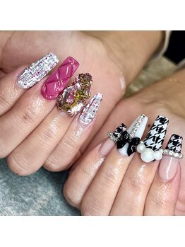 ダリア(Dahlia)/ツイードネイル