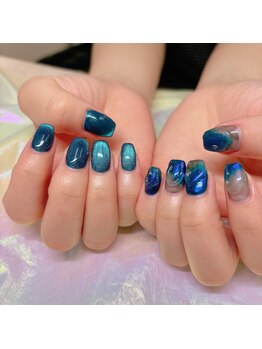 アイディールネイル(ideal nail)/ちぐはぐデザイン