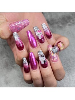 存在感抜群のピンクミラー！