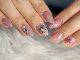 押し花ネイル