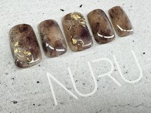 ヌル ネイル 堀江(NURU NAIL HORIE)/ニュアンス鉱石ネイル