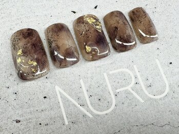 ヌル ネイル 堀江(NURU NAIL HORIE)/ニュアンス鉱石ネイル