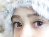 【マツエク付直し１ヶ月以内】フラットラッシュ１００本　　￥７４００