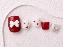 アイネイルズ 大宮店(Ｉ nails)/赤×リボン