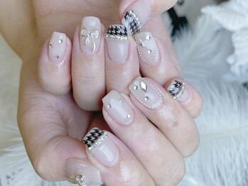 メロディービューティーサロン(Melody)/千鳥柄ネイル