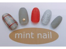 ネイルアンドアイ ミント(nail＆eye mint)/マットチェックネイル