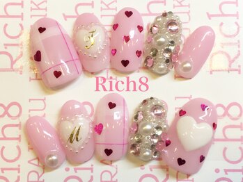 ネイルアンドまつげエクステ リッチエイト 原宿店(Rich8)/ハートチェック★オーダーチップ