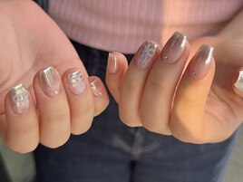 【mami.i】ミラーグラデリボン