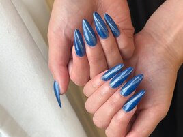 ブルーマグネットネイル