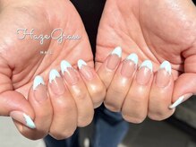 ハズグラスネイル(Haze Grass nail)/フレンチネイル