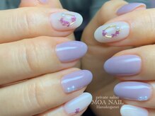 モア ネイル(MOA NAIL)/押し花ネイル