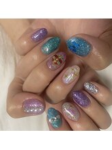 キャッツアイトーキョー 高円寺店(Cat's eyeTOKYO)/グリッターネイル